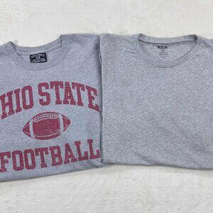 Steeve & Barry's Ohio State Football Tee + B.U.M. Equipment Gray Tee | XL Bundle